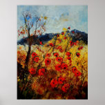 Amapolas rojas en Provence 450108 Posters
