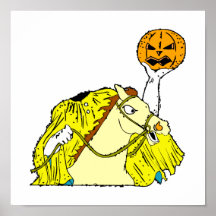 amarillo de la cabeza de la calabaza del jinete si impresiones