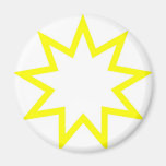 Amarillo de la estrella de Bahai Iman De Frigorífico