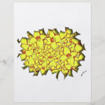 Amarillo de las flores de corte tarjetones