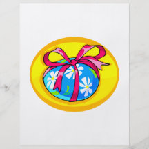 amarillo envuelto oval.png del huevo de Pascua de  Tarjetas Informativas