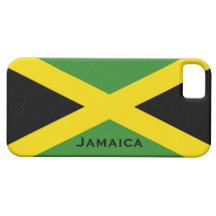 Amarillo jamaicano Jamaica del verde del negro de  iPhone 5 Case-Mate Carcasa