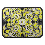 Amarillo, negro y blanco locos de Paisley Planificador