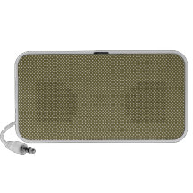 Amarillo oscuro con los puntos blancos simples notebook altavoz
