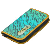 Amarillo personalizado y aguamarina del modelo de  organizador
