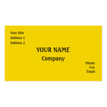 Amarillo Tarjetas Personales