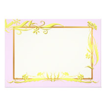 Amarillo y ornamento floral del oro anuncio