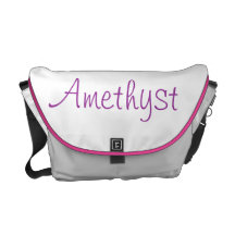 Amatista 01, febrero, Birthstone Bolsa De Mensajería