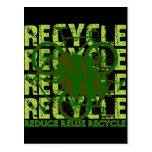 Ambiental recicle tarjeta postal