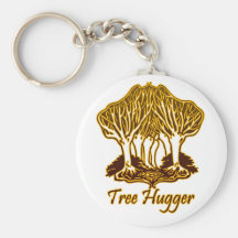 Ambiente de los árboles de la naturaleza de Hugger Llavero