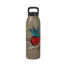 Ame a la madre botella de agua reutilizable