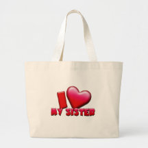 Ame a mi hermana bolsas