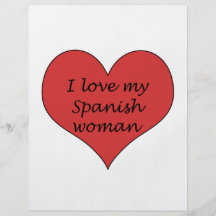 Ame a mi mujer española tarjetón