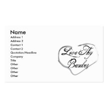 Ame a Thy banquero Plantillas De Tarjetas De Visita