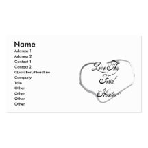 Ame a Thy cazador fósil Plantillas De Tarjetas Personales
