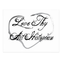 Ame a Thy historiador de arte Tarjeta Postal