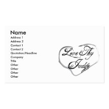 Ame a Thy juez Tarjetas Personales