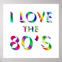 Ame el poster de los años 80