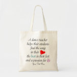 Ame enseñar al bolso de la danza - personalizable bolsas