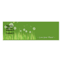Ame su planeta plantilla de tarjeta personal