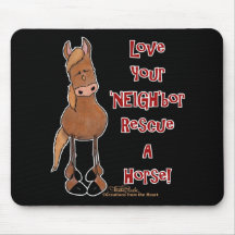 Ame su 'rescate del caballo de NEIGH'bor Alfombrilla De Raton