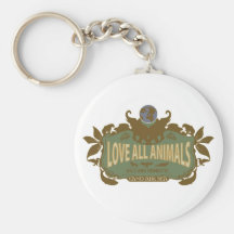 Ame todos los animales llaveros