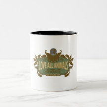 Ame todos los animales tazas