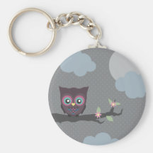 ¡Ámele las Búho-maneras! Llavero Personalizado