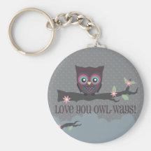 ¡Ámele las Búho-maneras! Llaveros Personalizados