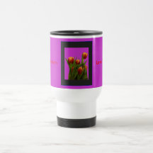 Ámele mamá - tulipanes el MUSEO Zazzle Taza De Café