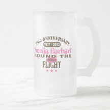 Amelia Earhart aniversario de 75 años Taza De Café