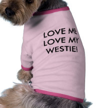 ¡ÁMEME AMOR MI WESTIE! CAMISETAS MASCOTA