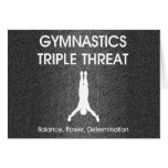 Amenaza SUPERIOR del triple de la gimnasia (hombre Felicitación
