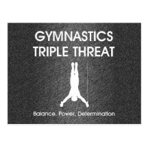 Amenaza SUPERIOR del triple de la gimnasia (hombre Postal