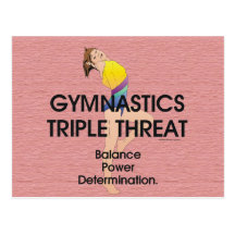 Amenaza SUPERIOR del triple de la gimnasia (w) Postal