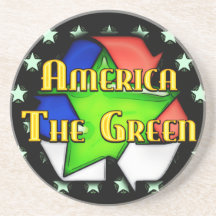 América el verde posavasos diseño