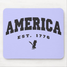 América estableció Eagle 1776 Alfombrillas De Ratón
