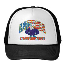 América fuerte y orgullosa gorras de camionero