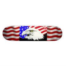 AMERICAN EAGLE Y BANDERA PATÍN PERSONALIZADO