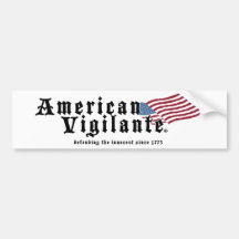 American-Vigilante-Zazzle-300dpi Etiqueta De Parachoque