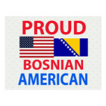 Americano bosnio orgulloso tarjetas postales