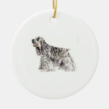 Americano cocker spaniel adorno