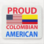 Americano colombiano orgulloso tapetes de ratones