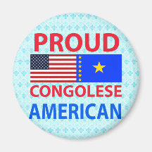 Americano congolés orgulloso imán