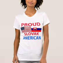 Americano eslovaco orgulloso camisetas