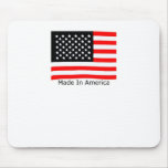 Americano hecho con la bandera de los E.E.U.U. Tapete De Ratones