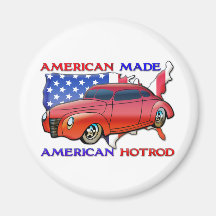 Americano hecho imán de frigorifico