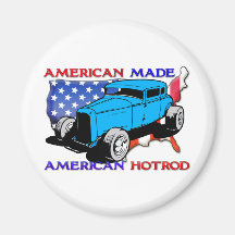 Americano Hotrod tajado Iman De Frigorífico