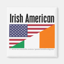 Americano irlandés iman para frigorífico