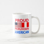 Americano peruano orgulloso taza de café